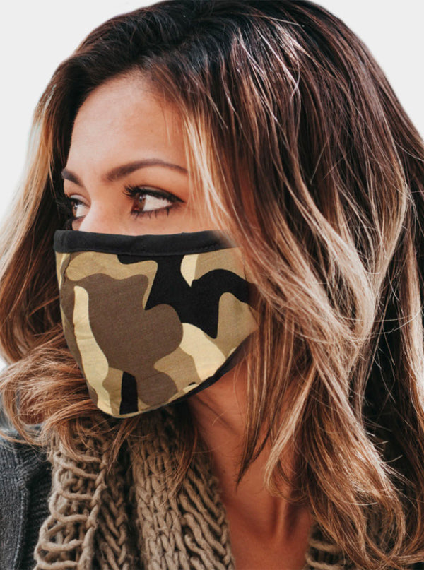 Camouflage 2 Layer Face Mask