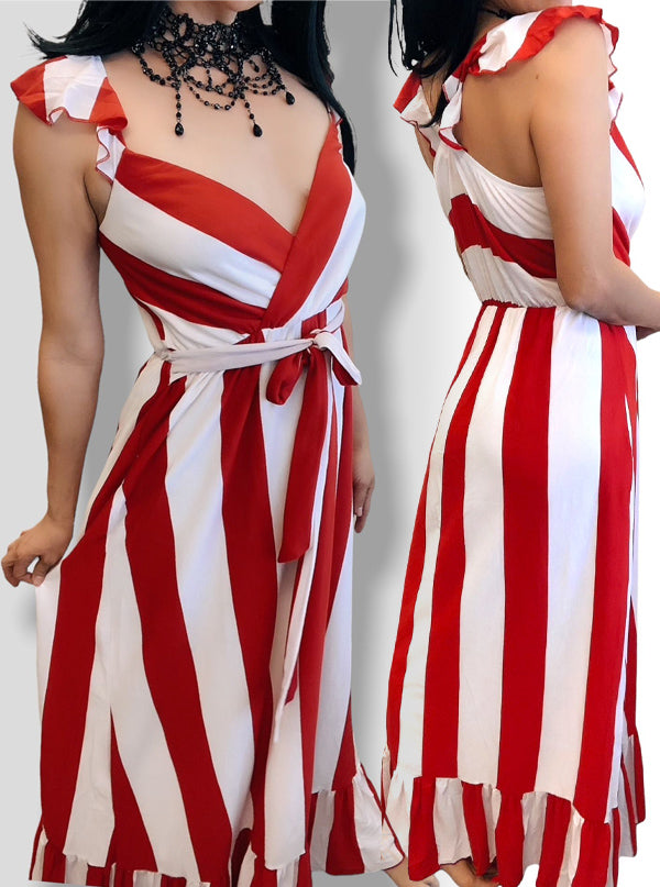 Women&#39;s Red White and You Maxi Dress