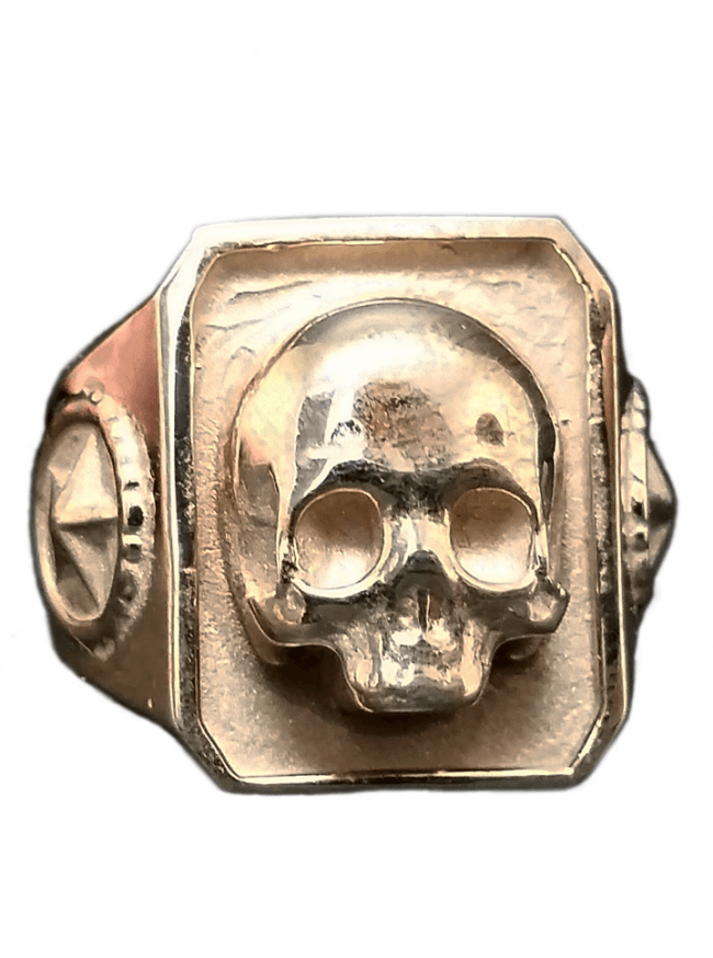 &quot;Catacombs Skull&quot; Ring by Lor G Jewellery (Brass) - www.inkedshop.com