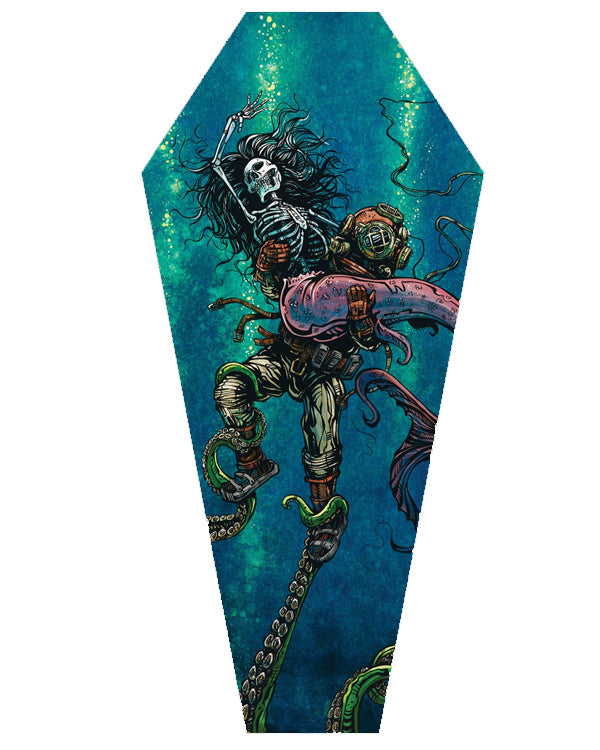 Catch or Release Canvas Coffin by David Lozeau