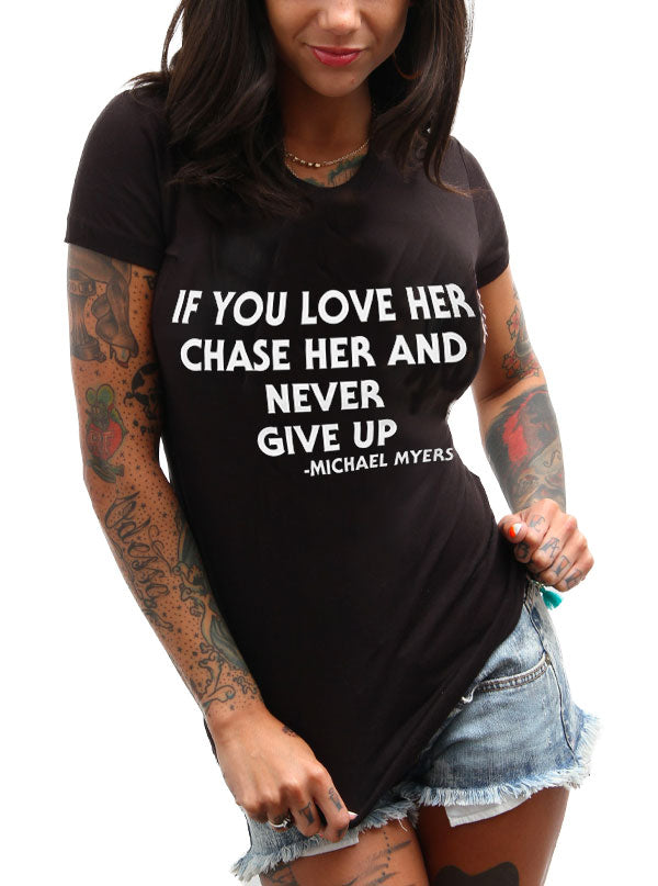 Women&#39;s Never Give Up Tee