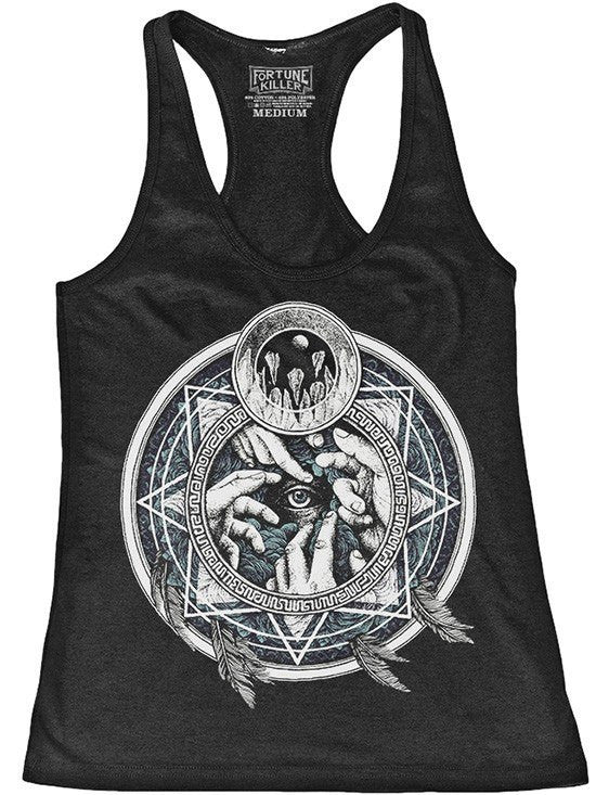 Women&#39;s &quot;Cultivating Innocence&quot; Tank by Fortune Killer (Black) - www.inkedshop.com