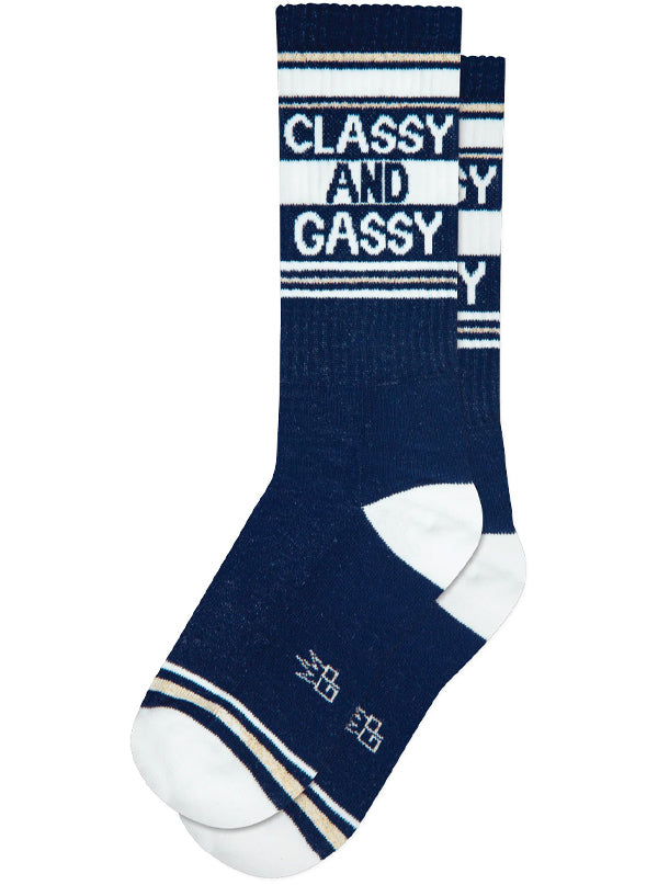 Classy And Gassy Ribbed Gym Socks