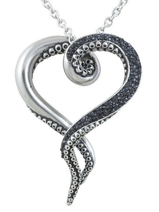 &quot;Dark and Bright Tentacles&quot; Necklace by Controse (Silver) - www.inkedshop.com