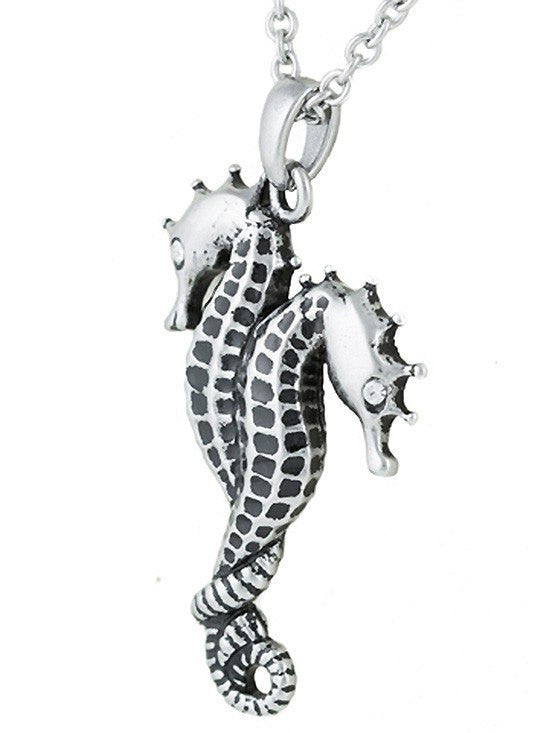 &quot;Bonded For Life&quot; Adorned with Swarovski Crystals Necklace by Controse (Silver) - www.inkedshop.com