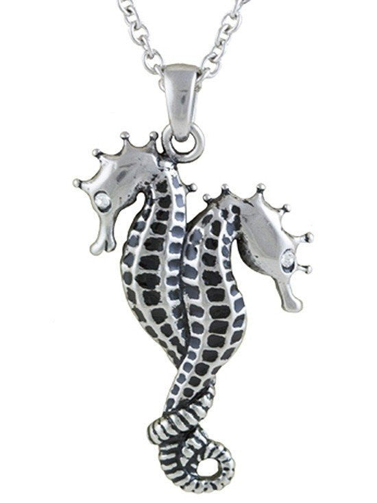 &quot;Bonded For Life&quot; Adorned with Swarovski Crystals Necklace by Controse (Silver) - www.inkedshop.com