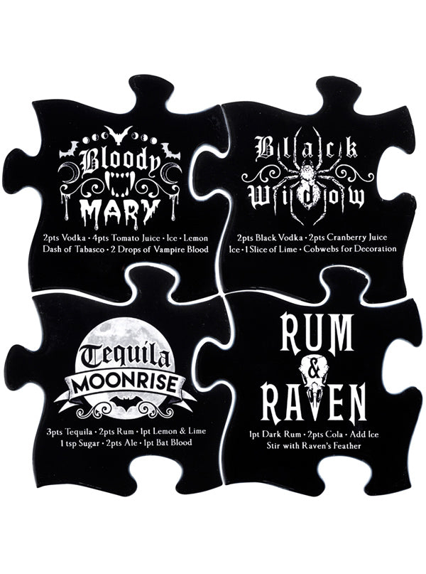 Gothic Cocktail Coaster Set