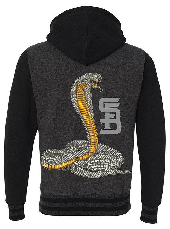 Men&#39;s &quot;Cobra&quot; Zip-Up Hoodie by Steadfast Brand (Heather/Black) - www.inkedshop.com