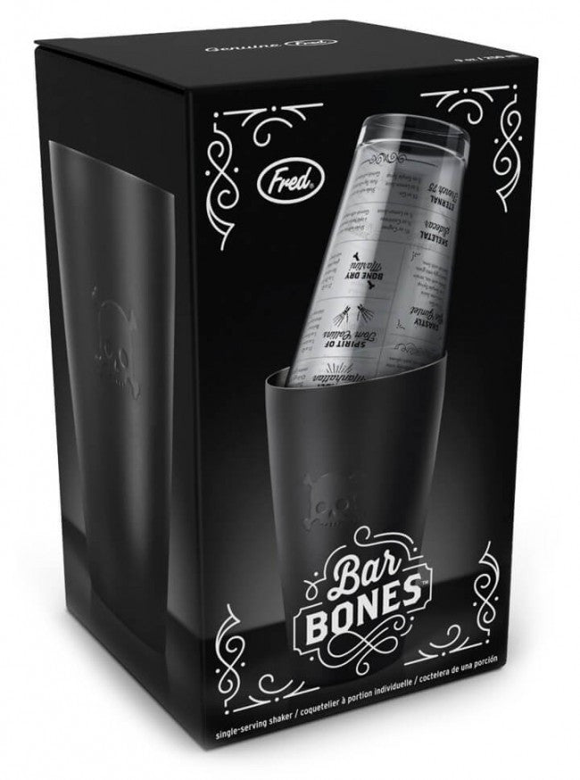 &quot;Bar Bones&quot; Cocktail Shaker by Fred &amp; Friends (Black) - www.inkedshop.com