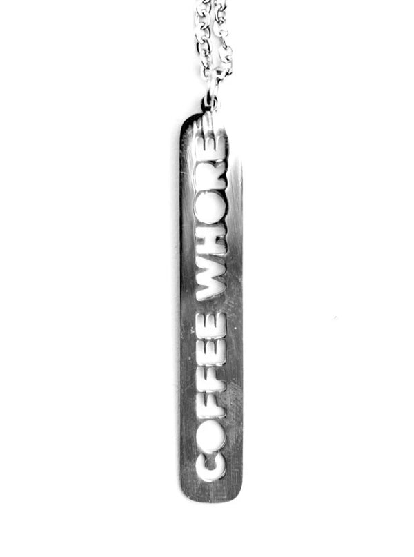 Coffee Whore Dainty Necklace