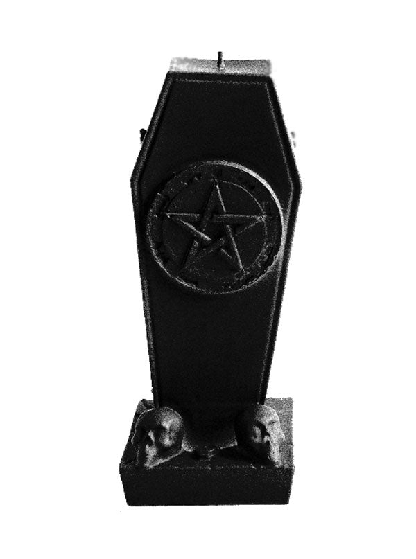 Coffin With Pentagram Candle