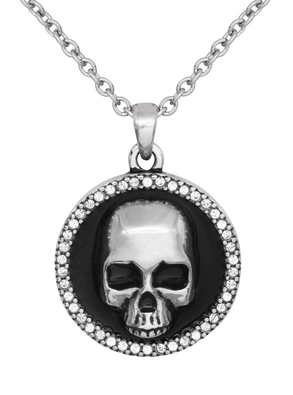 Cool Skull Crystals Necklace
