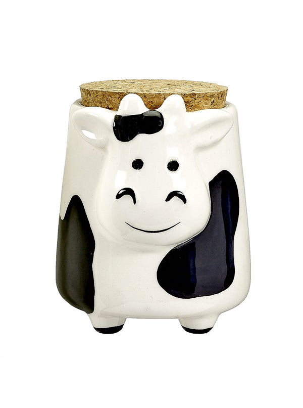 Smiling Cow Stash Jar