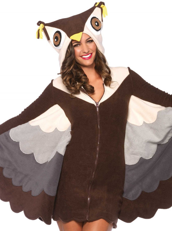 Women&#39;s Cozy Owl Costume (Brown)