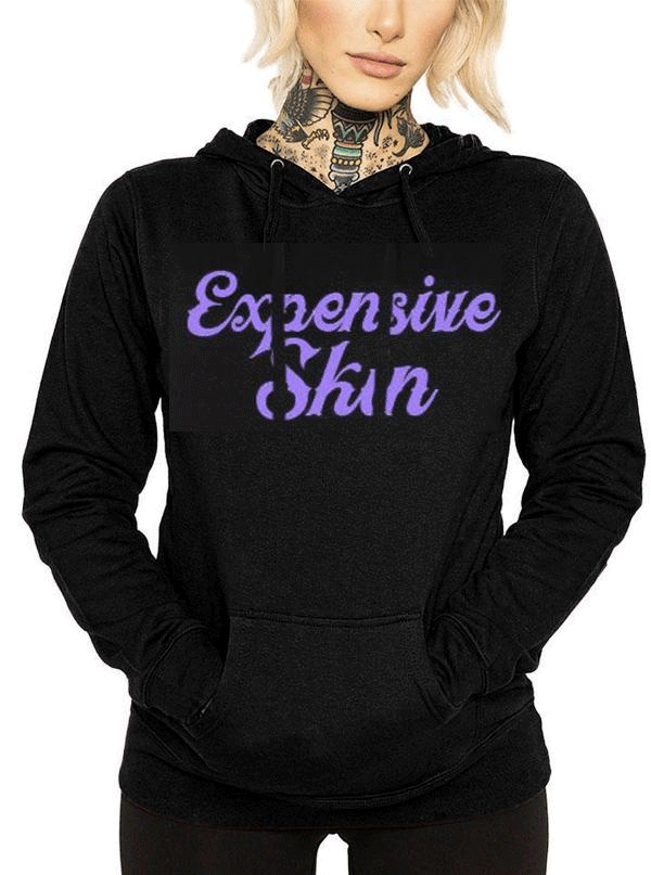 Women&#39;s Expensive Skin Cursive Hoodie