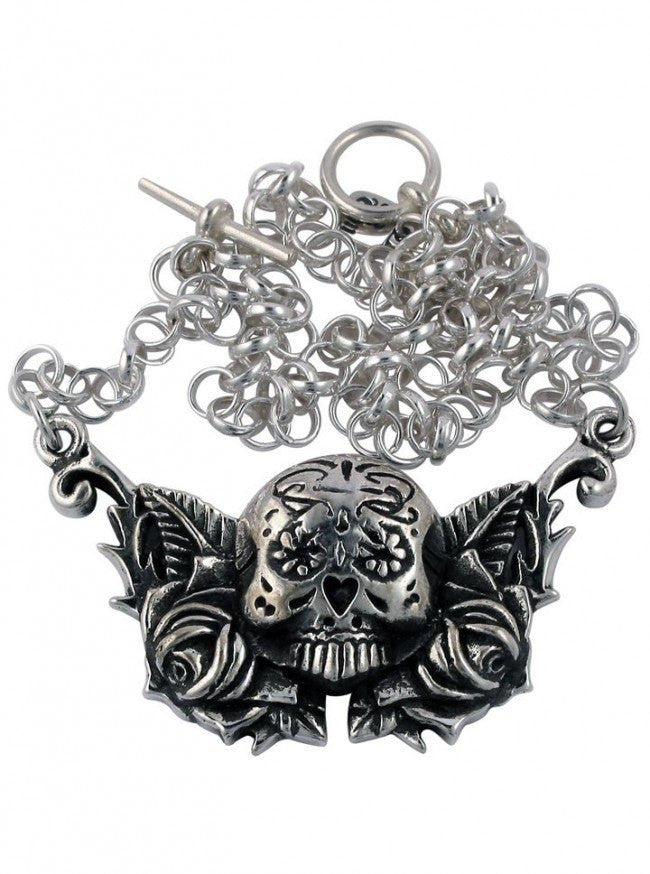&quot;Day Of The Dead&quot; Necklace by Femme Metale - www.inkedshop.com