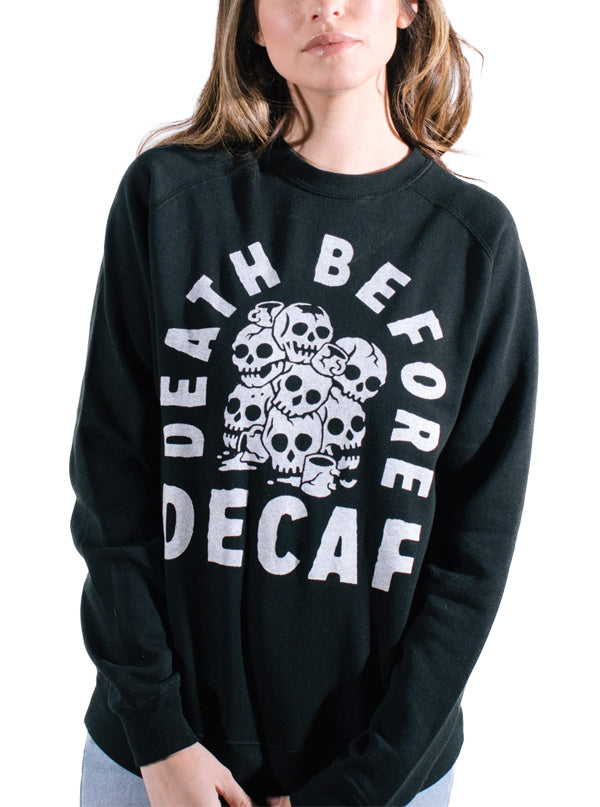 Unisex Death B4 Decaf Crewneck Sweatshirt