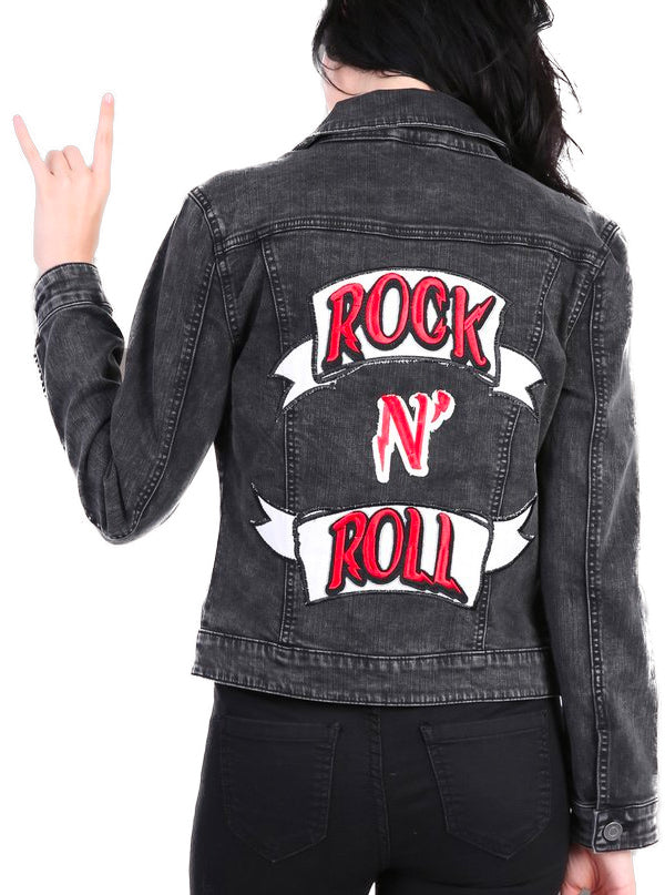 Women&#39;s Rock n Roll Denim Jacket