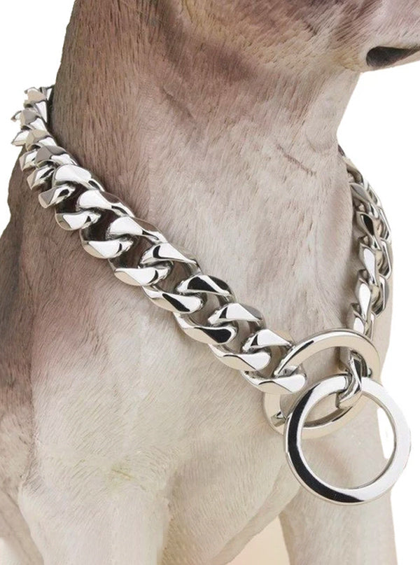 Cuban Chain Dog Collar