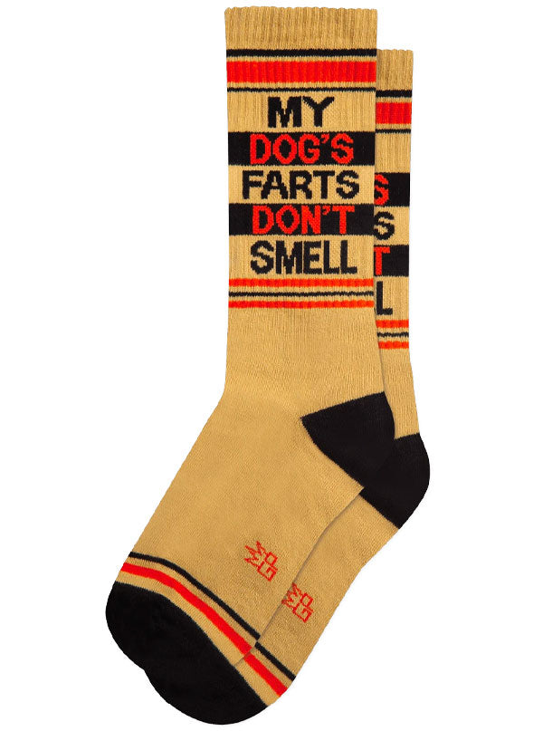 My Dog&#39;s Farts Don&#39;t Smell Ribbed Gym Socks