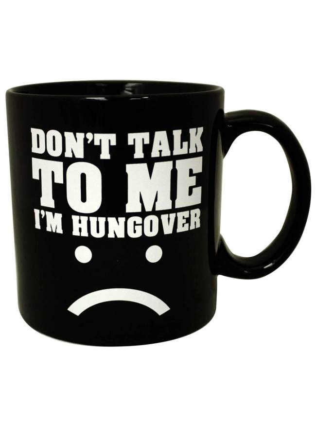 &quot;I&#39;m Hungover&quot; Giant Mug (Black) - www.inkedshop.com