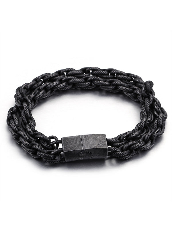 Men&#39;s Double Chain Bracelet