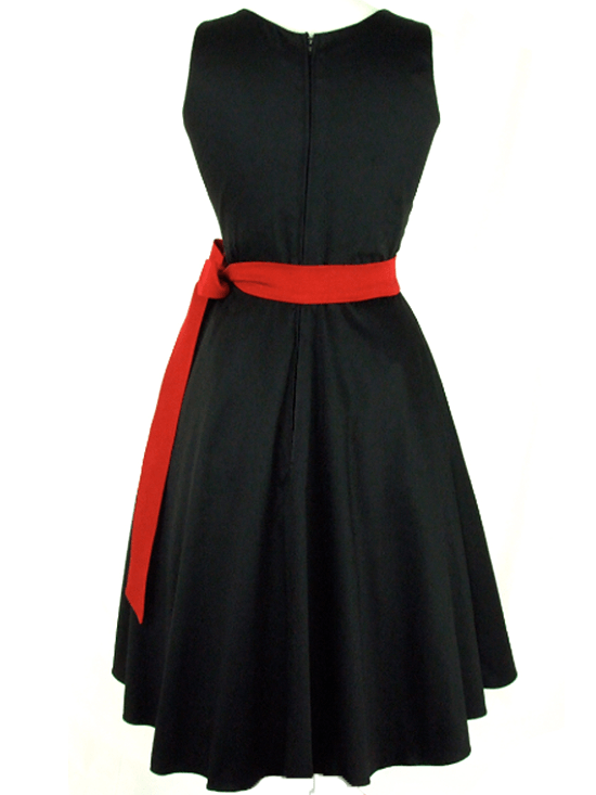 Women&#39;s &quot;Classic&quot; Full Circle Dress by Hemet (Black) - www.inkedshop.com