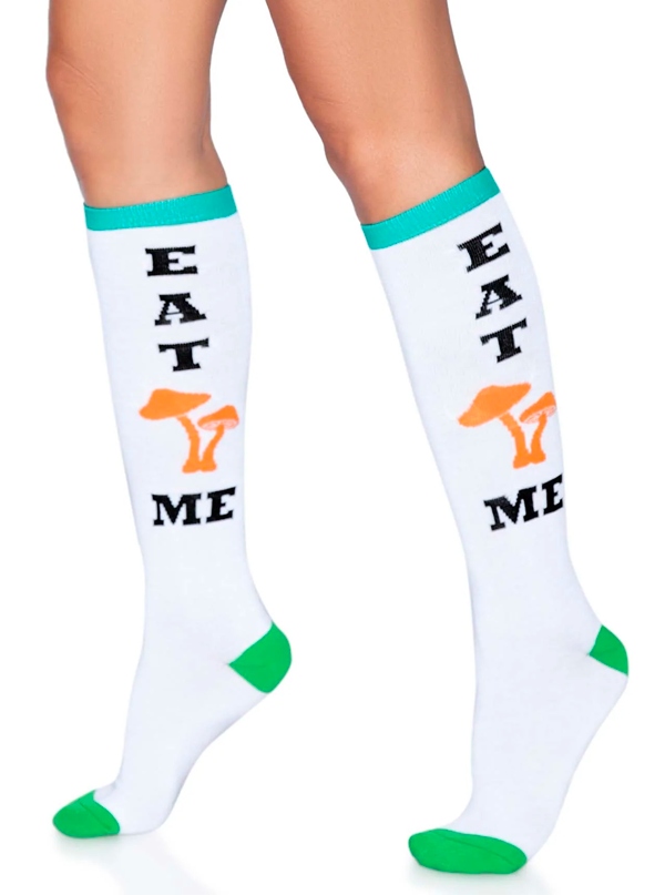 Women&#39;s Eat Me Knee High Socks