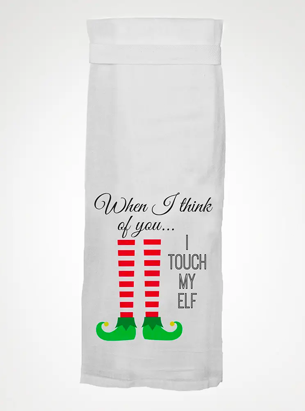 Touch My Elf Kitchen Towel