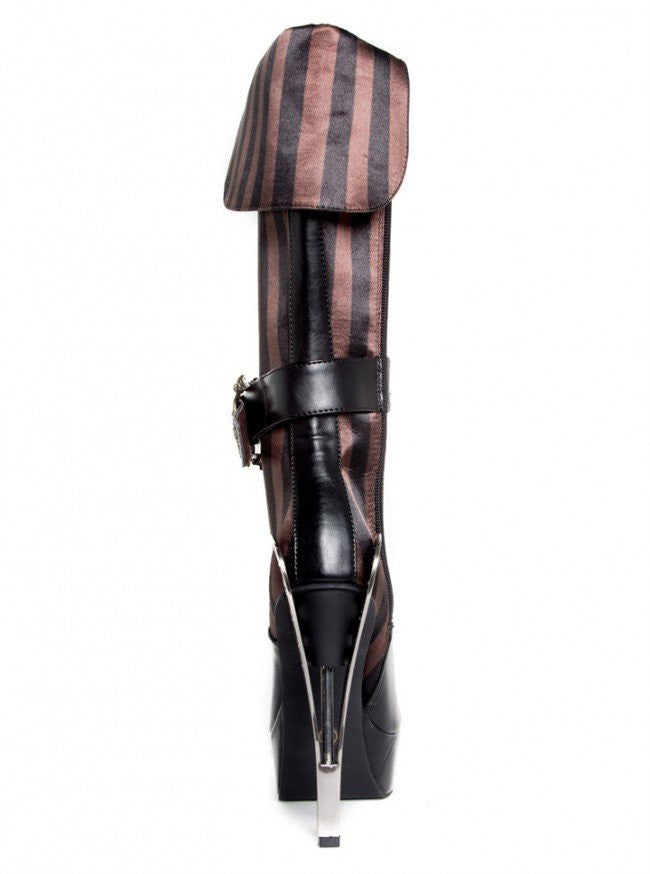 &quot;Ethereal&quot; High Heel Boots by Hades (Black) - www.inkedshop.com