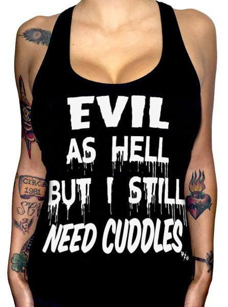 Women&#39;s &quot;Evil As Hell&quot; Collection by Pinky Star (Black) - www.inkedshop.com