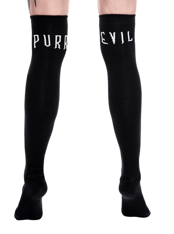 Purr Evil Long Socks