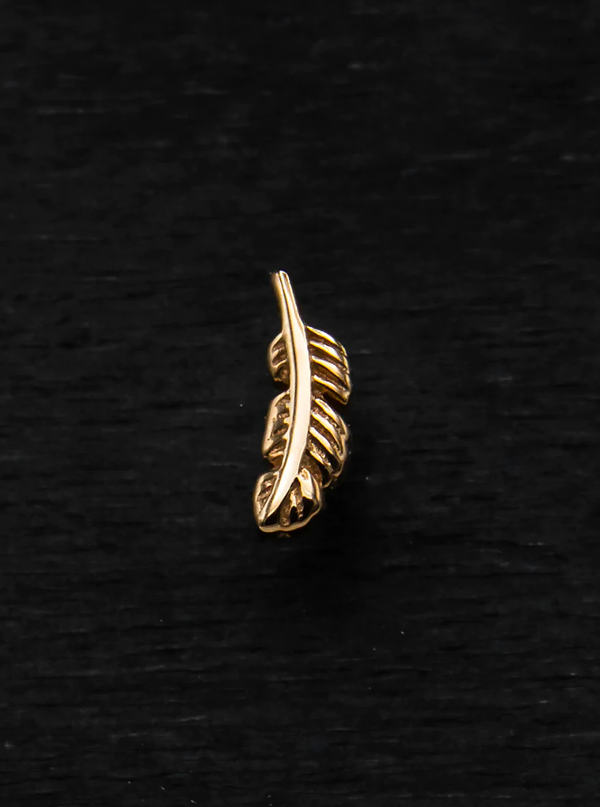 Tiny Feather Right Threaded End