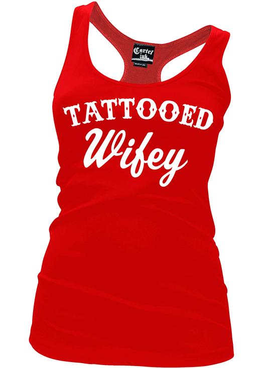 Women&#39;s &quot;Tattooed Wifey&quot; Tank by Cartel Ink (More Options) - www.inkedshop.com