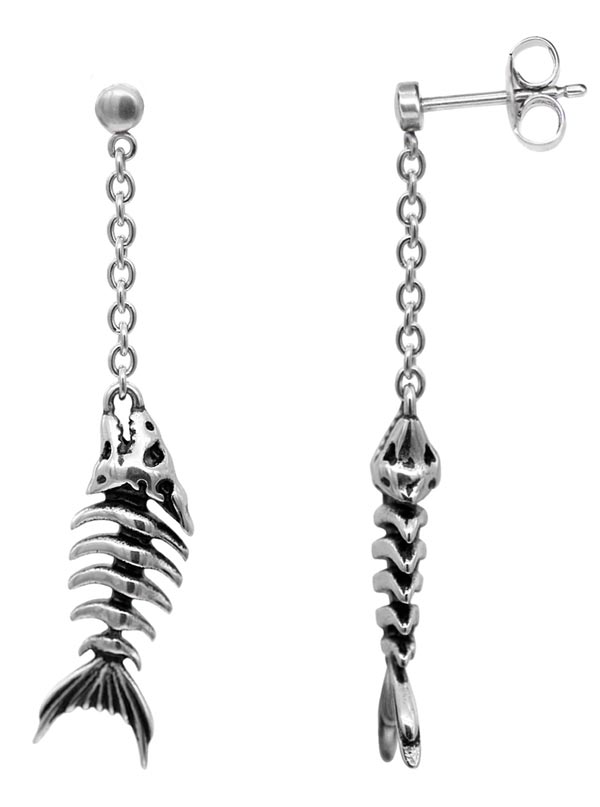 Fish Bones Necklace and Earrings