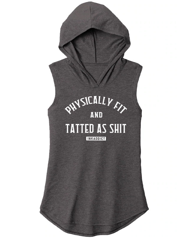 Women&#39;s Physically Fit Sleeveless Hoodie