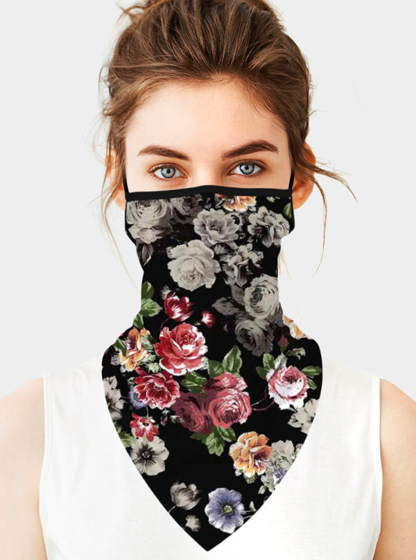 Floral Face Tube Mask