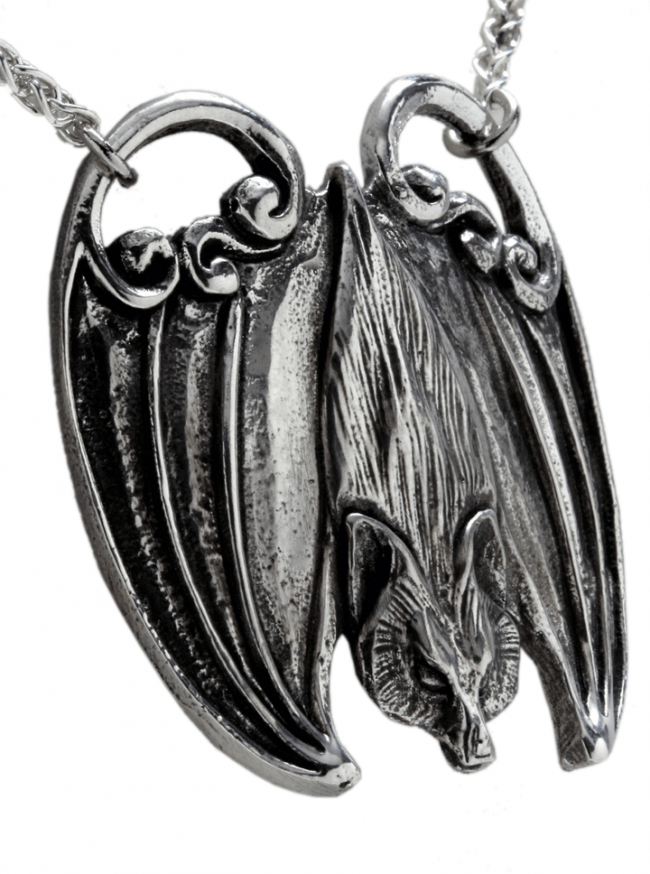 &quot;Flying Fox Bat&quot; Necklace by Blue Bayer Design (Sterling Silver) - www.inkedshop.com
