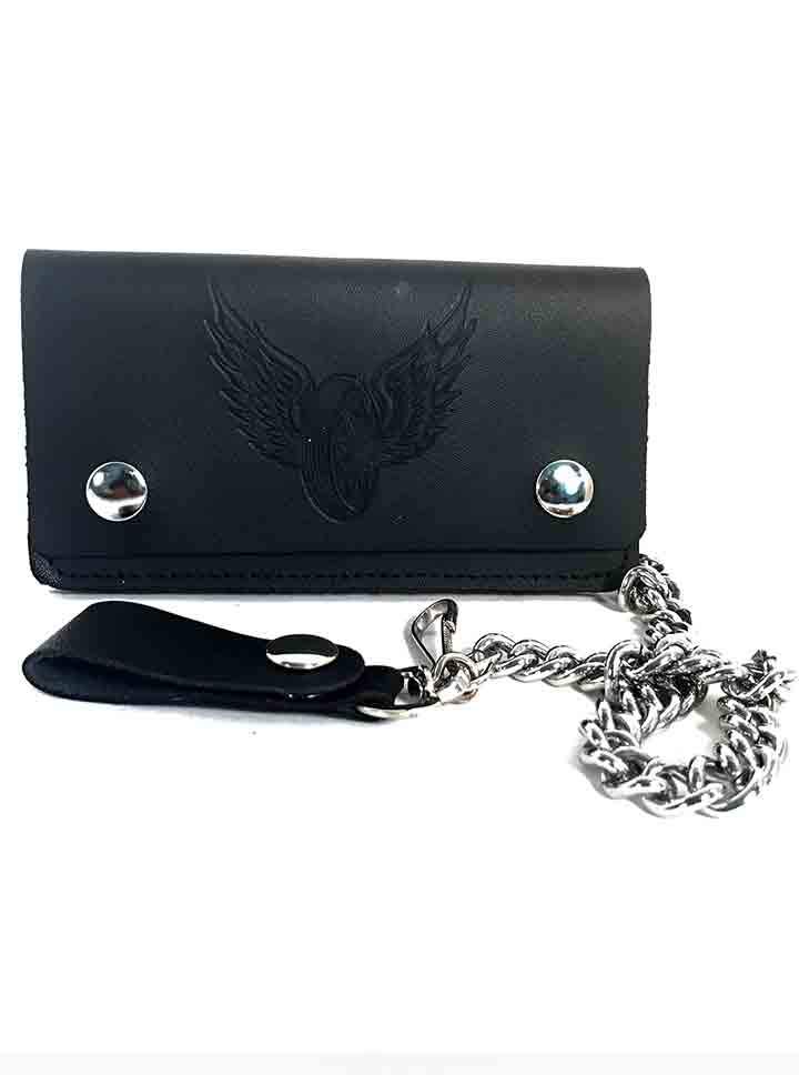 Flying Wheel 6 Chain Leather Wallet