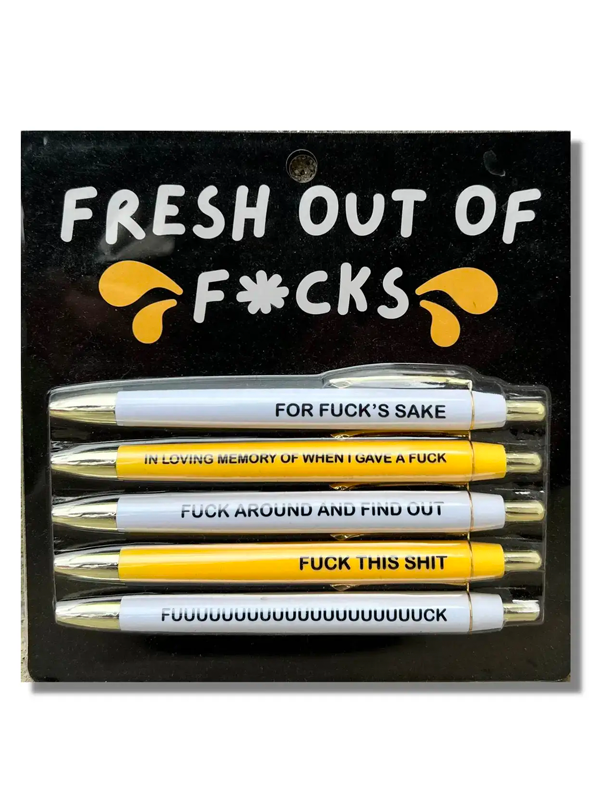Fresh out of Fucks Pen Set