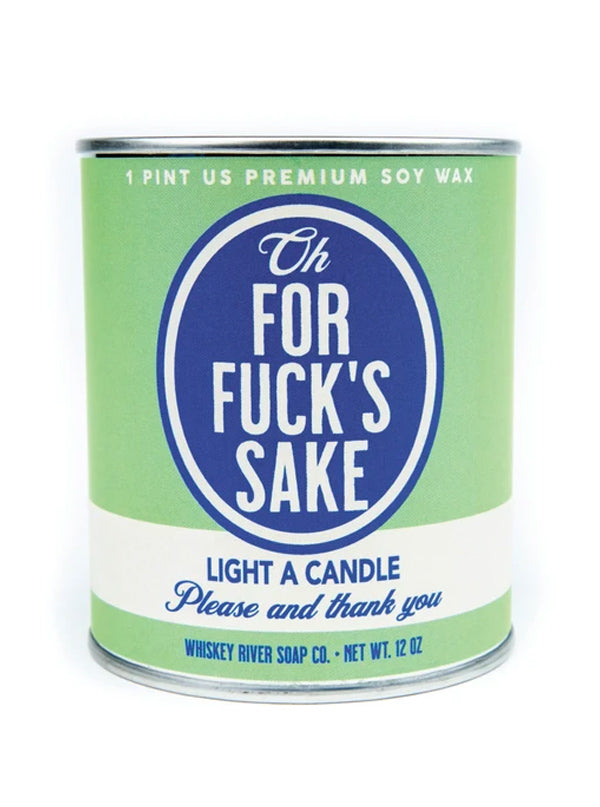 For Fuck&#39;s Sake Vintage Paint Candle