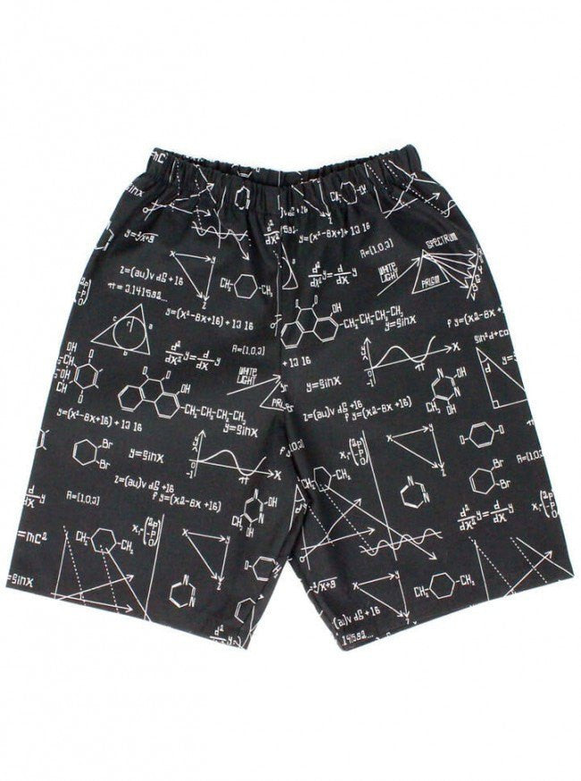 Boys &quot;Geometry&quot; Shorts by Hemet (Black) - www.inkedshop.com