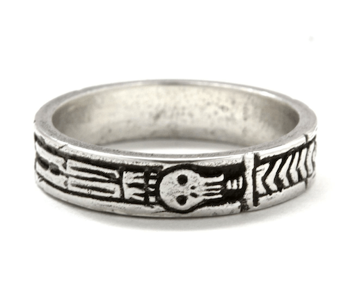Silver Memento Mori Georgian Skeleton Ring By Blue Bayer Design - InkedShop - 1