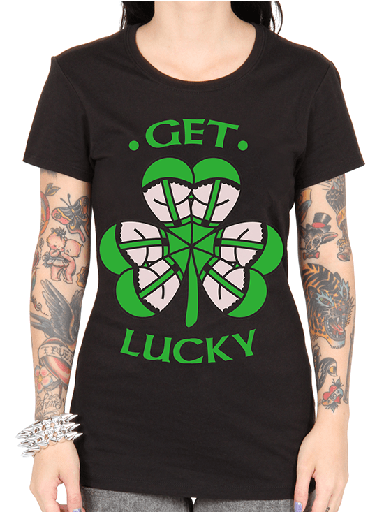 Women&#39;s &quot;Get Lucky&quot; Tee by ABAO (More Options) - www.inkedshop.com