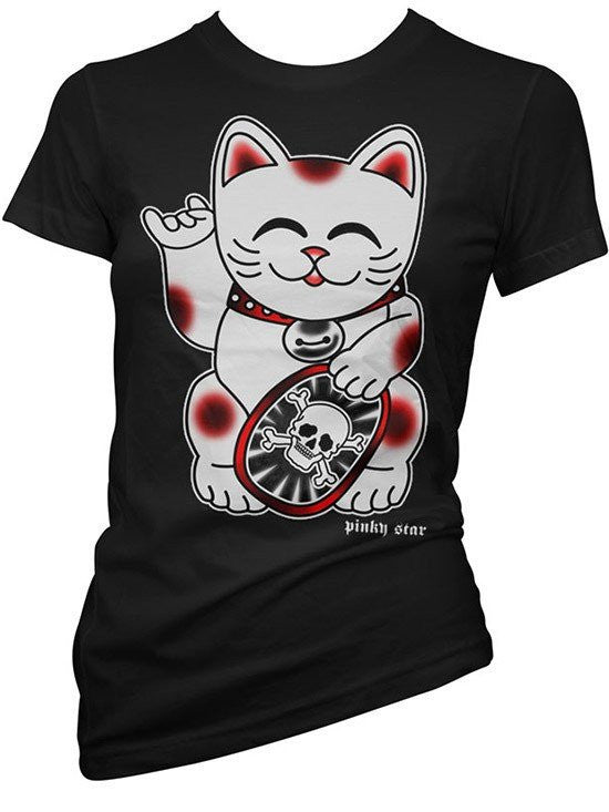 Women&#39;s &quot;Good Fortune&quot; Tee by Pinky Star (Black) - www.inkedshop.com