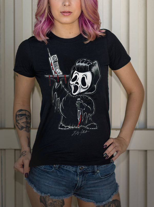 Women&#39;s Lucky Hellcat Ghostly Tee