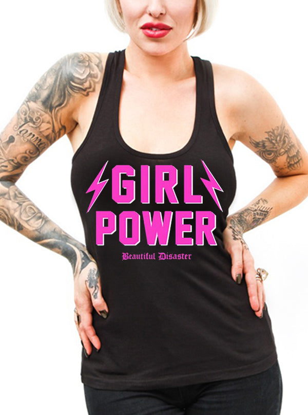 Women&#39;s Girl Power Racerback Tank