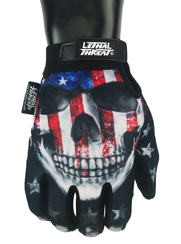 USA Skull Gloves