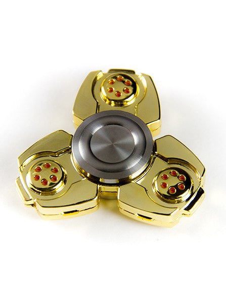 Button 3-Way Metal Fidget Spinners