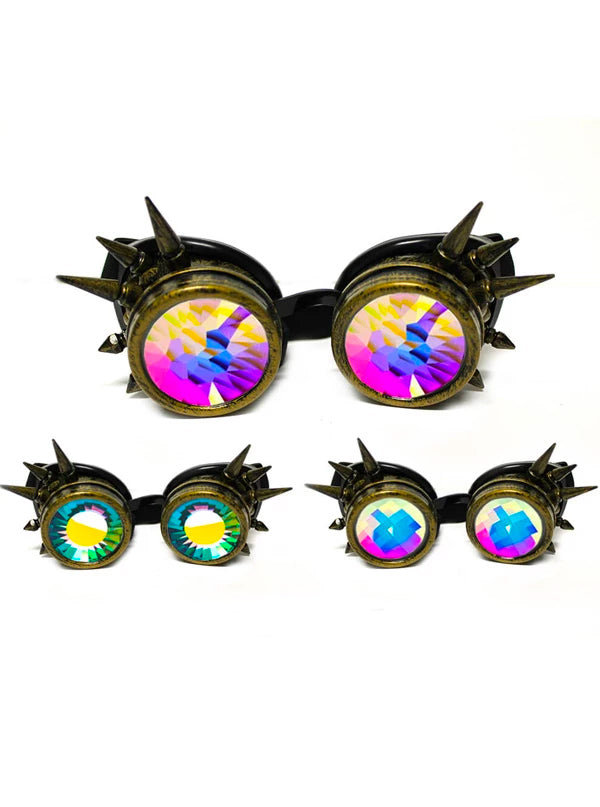 Glow Spike Kaleidoscope Goggles